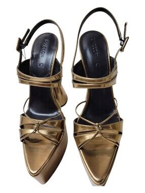 D'Accori Belle Leather Platform Sandals Size EU 39.5